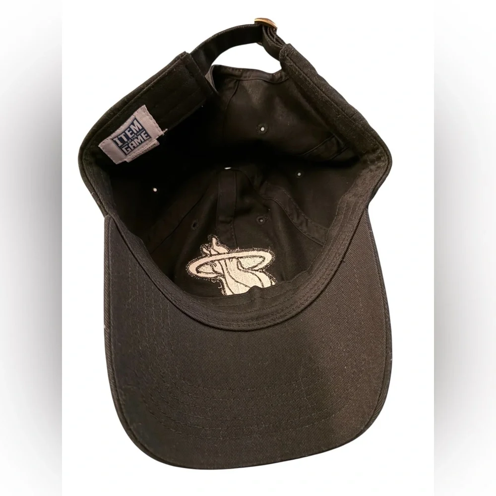 Miami Heat Youth Hat in Black with White Logo